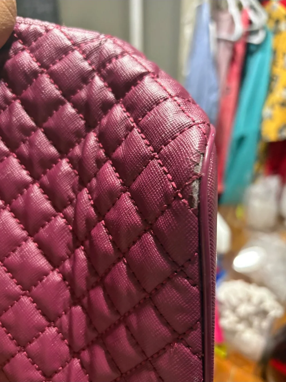 Coach Quilted Cahain-Handle Tote Bag in Pink - PROJECT
